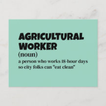 Humourous Farm Job Definition – Agricultural Worke
