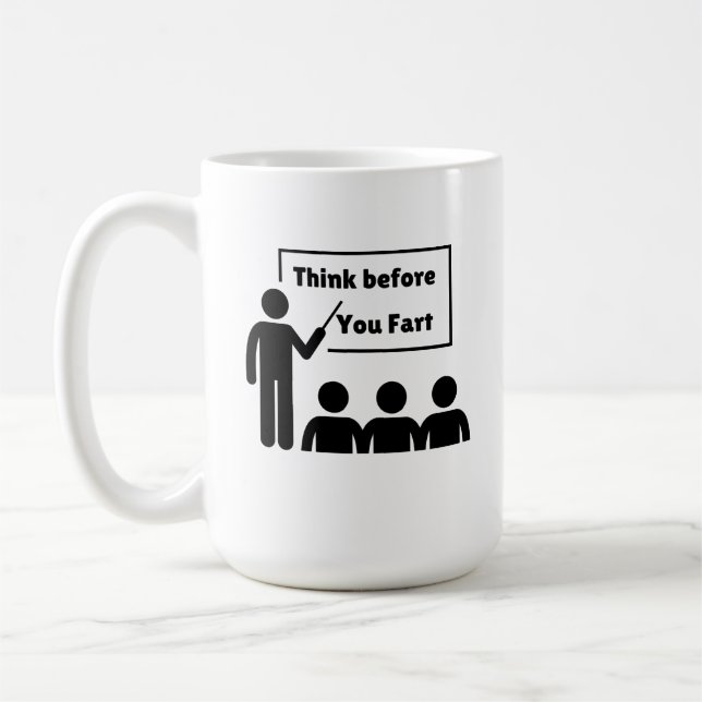 Humourous Farting Coffee  Mug (Left)