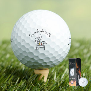 Humourous Father's Day Birdie Graphic Typography Golf Balls
