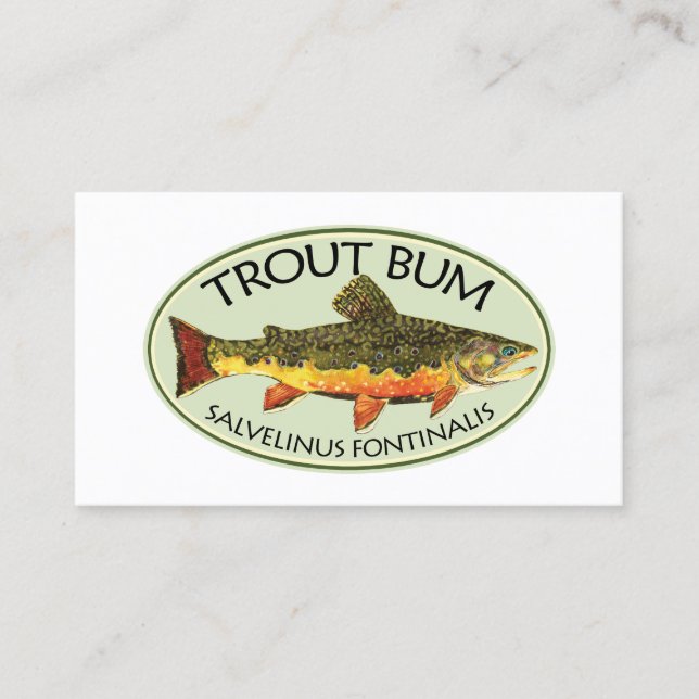 Humourous Fishing Business Card (Front)