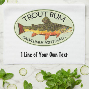 Humourous Fishing Tea Towel
