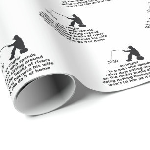 Humourous Fishing Wrapping Paper
