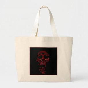 Humourous Funny Skull Large Tote Bag