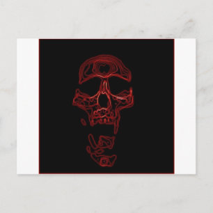 Humourous Funny Skull Postcard