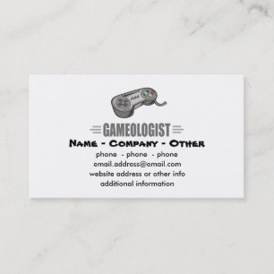 Humourous Gaming Business Card