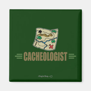 Humourous Geocaching Magnet