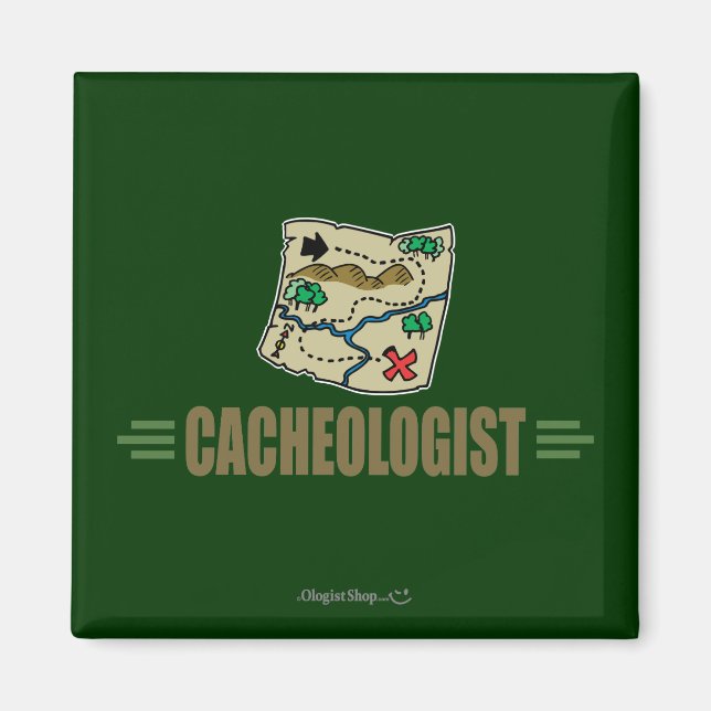 Humourous Geocaching Magnet (Front)