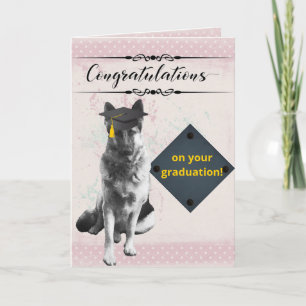 Humourous German Shepherd Graduation Card