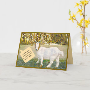 Humourous/Goat/You Get My GoatFolded Greeting Card