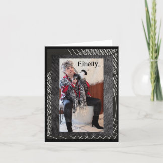 Humourous Going from Winter to Spring Card