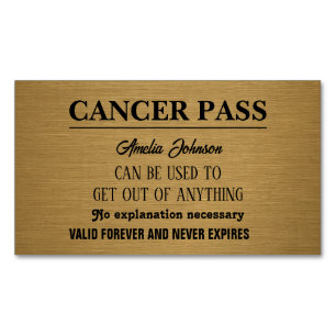 Humourous Gold Breast Cancer Encouragement Card
