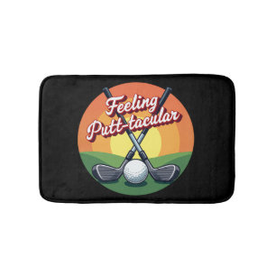 Humourous Golf Art for Bathroom Decor Bath Mat
