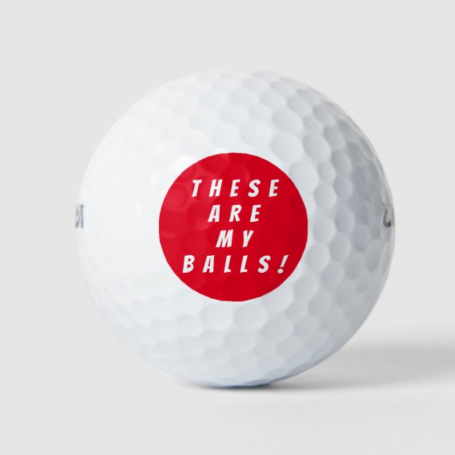 Humourous Golf Balls, Golf Balls to Laugh at (Front)