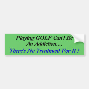 Humourous Golf bumper Sticker
