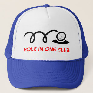 Humourous golf hat   hole in one club