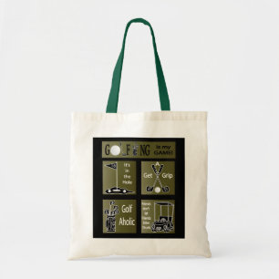 Humourous Golfer Tote Bag