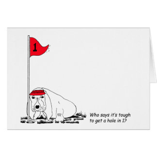 Humourous Golfing Dog