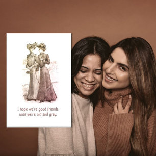 Humourous Good Friends greeting card