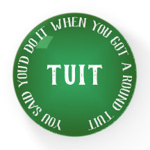Humourous Green Gradient 'Round Tuit' Motivational