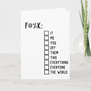 Humourous Greetings Card