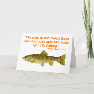 Humourous Greetings Card about fishing