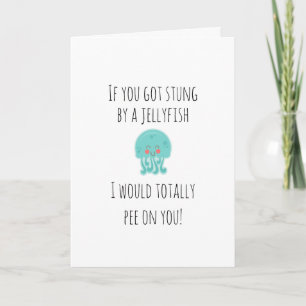 Humourous Greetings Jellyfish Card