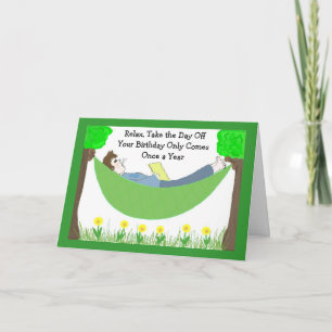 Humourous Guy Birthday Card