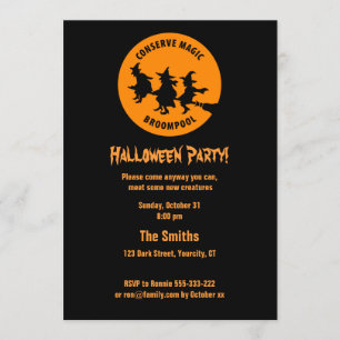 Humourous Halloween Party Invitation