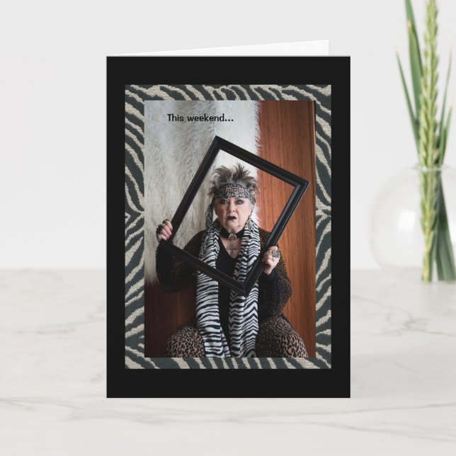 Humourous Halloween, Thanksgiving and the Holidays Card (Front)