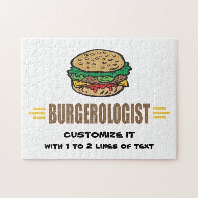 Humourous Hamburger Jigsaw Puzzle (Horizontal)