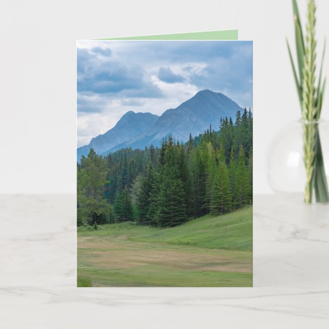 Humourous Happy Birthday Card from a Golf Course (Front)