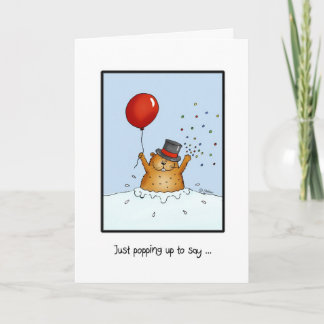 Humourous Happy Groundhog Day Card