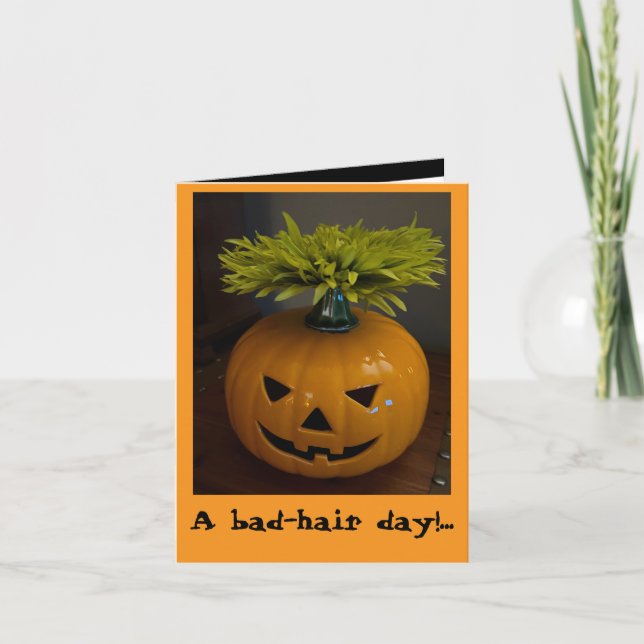 Humourous Happy Halloween Card (Front)
