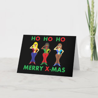 Humourous Holiday X-mas Greeting Card