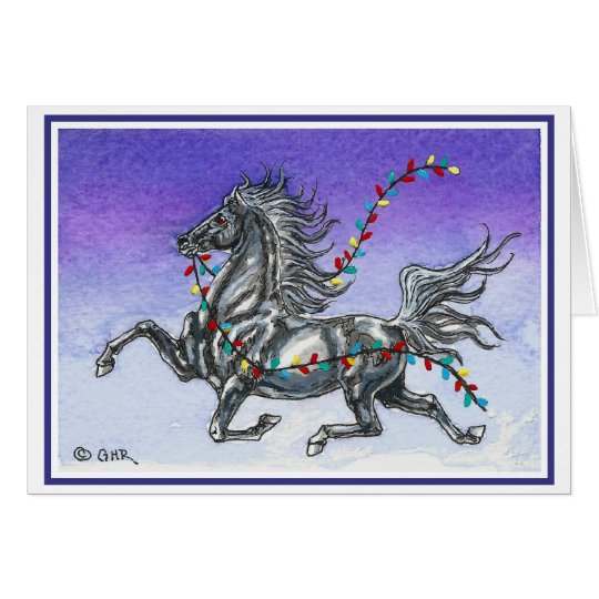 Humourous Horse Christmas Card