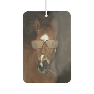 Humourous Horse Foal Smoking Cigar Air Freshener