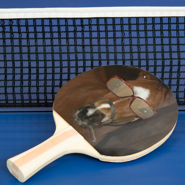 Humourous Horse Foal Smoking Ping Pong Paddle (Insitu)