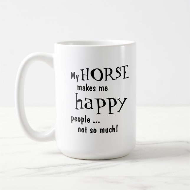 Humourous Horse Mug (Left)