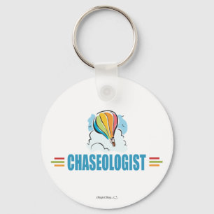 Humourous Hot Air Ballooning Key Ring