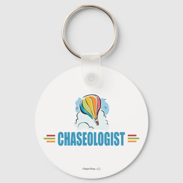 Humourous Hot Air Ballooning Key Ring (Front)