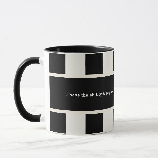 Humourous Husband Father Striped Referee Quote Mug (Left)
