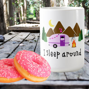 Humourous I Sleep Around Coffee Mug