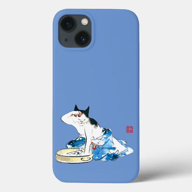 Humourous Japanese Cat Bathing II Case-Mate iPhone Case (Back)
