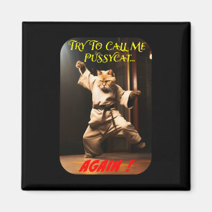 Humourous Karate Theme  Magnet