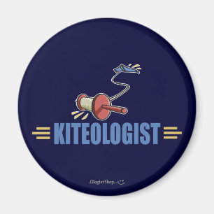 Humourous Kite Flying Magnet