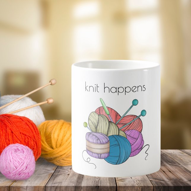 Humourous Knit Happens  Coffee Mug (Creator Uploaded)