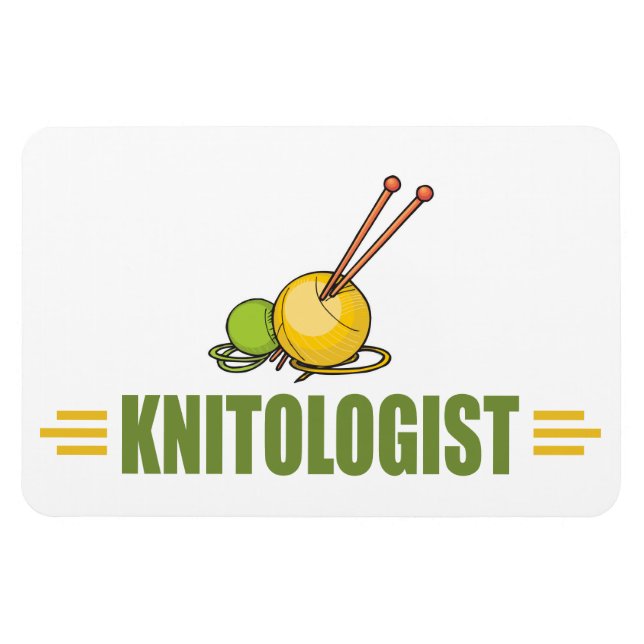 Humourous Knitting Magnet (Horizontal)