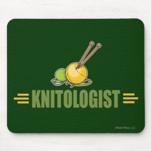 Humourous Knitting Mouse Mat