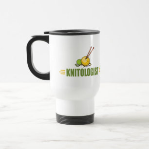 Humourous Knitting Travel Mug