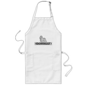 Humourous Komondor Long Apron